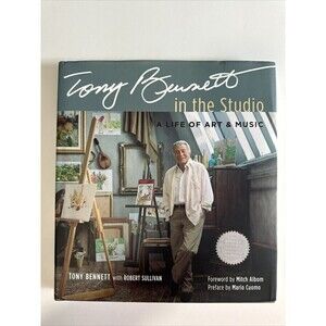 Tony Bennett In The Studio Life Art Music Painting Painter Hardcover w/CD (SEE)